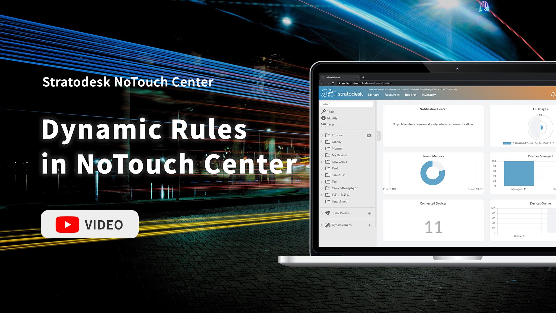Dynamic Rules in Stratodesk NoTouch Center