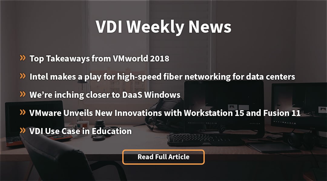 VMworld, Fiber Networking, and VDI in Education