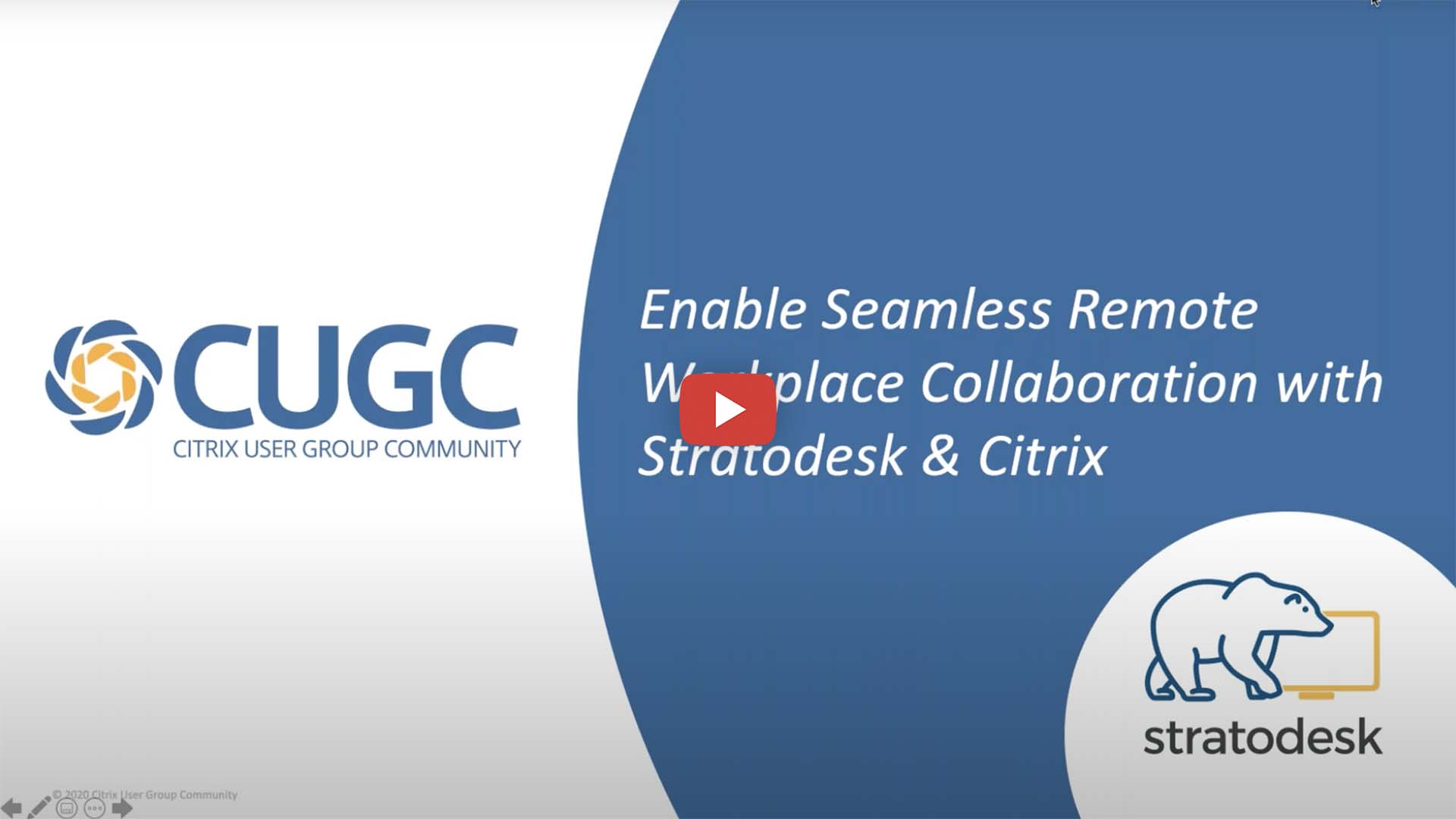 Remote Workplace Collaboration with Stratodesk and Citrix - Video